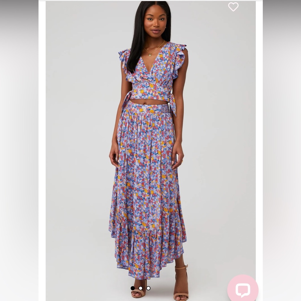 Free People Pretty Daze Set | Size L | Sky Combo